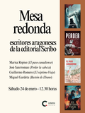 Mesa redonda escritores aragoneses de la editorial Scribo